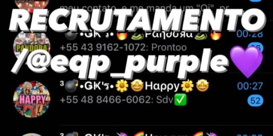 RECRUTAMENTO/@eqp_purple💜