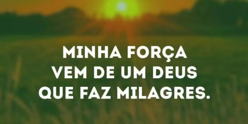 DEUS DE MILAGRES.